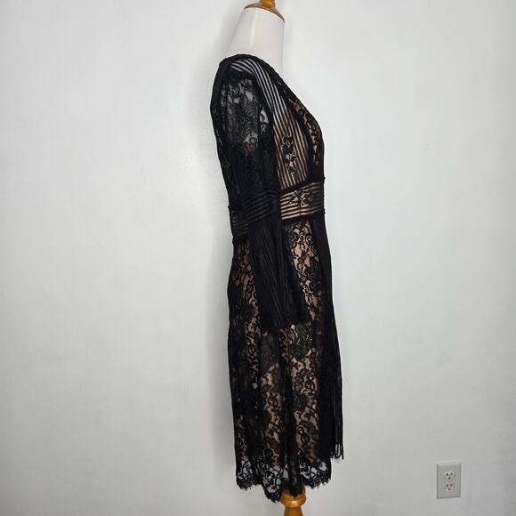 Vintage Y2K Nanette Lepore Whimsigoth Lace Dress Black Fairy Grunge Women 4 - Picture 3 of 13